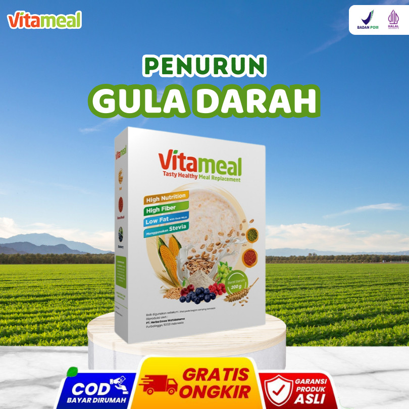 

[PROMO SPESIAL] Vitameal Sereal Multigrain Sehat Penurun Gula Darah Atasi Diabetes Kolesterol Maag Asam Lambung VITAMIL HERBAL