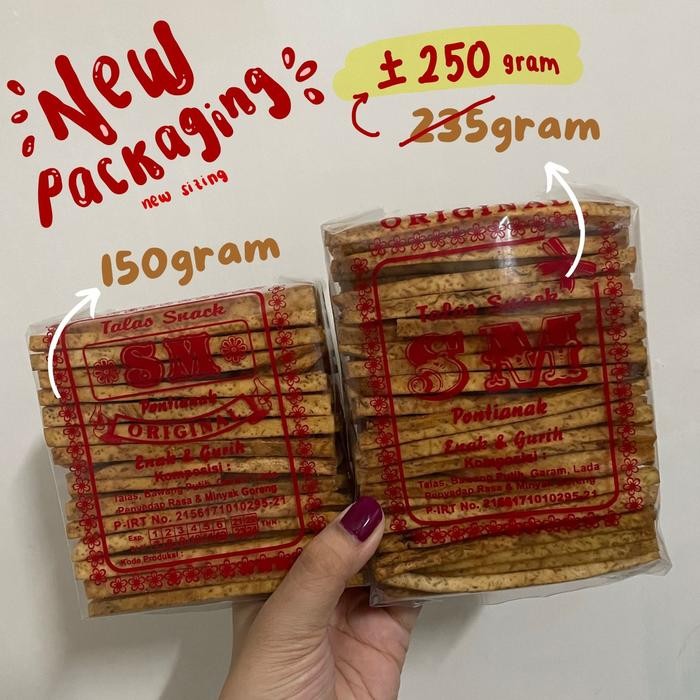 

Talas Stick Susun SM Khas Pontianak 150gr dan 235gr - original, Besar Terlaris
