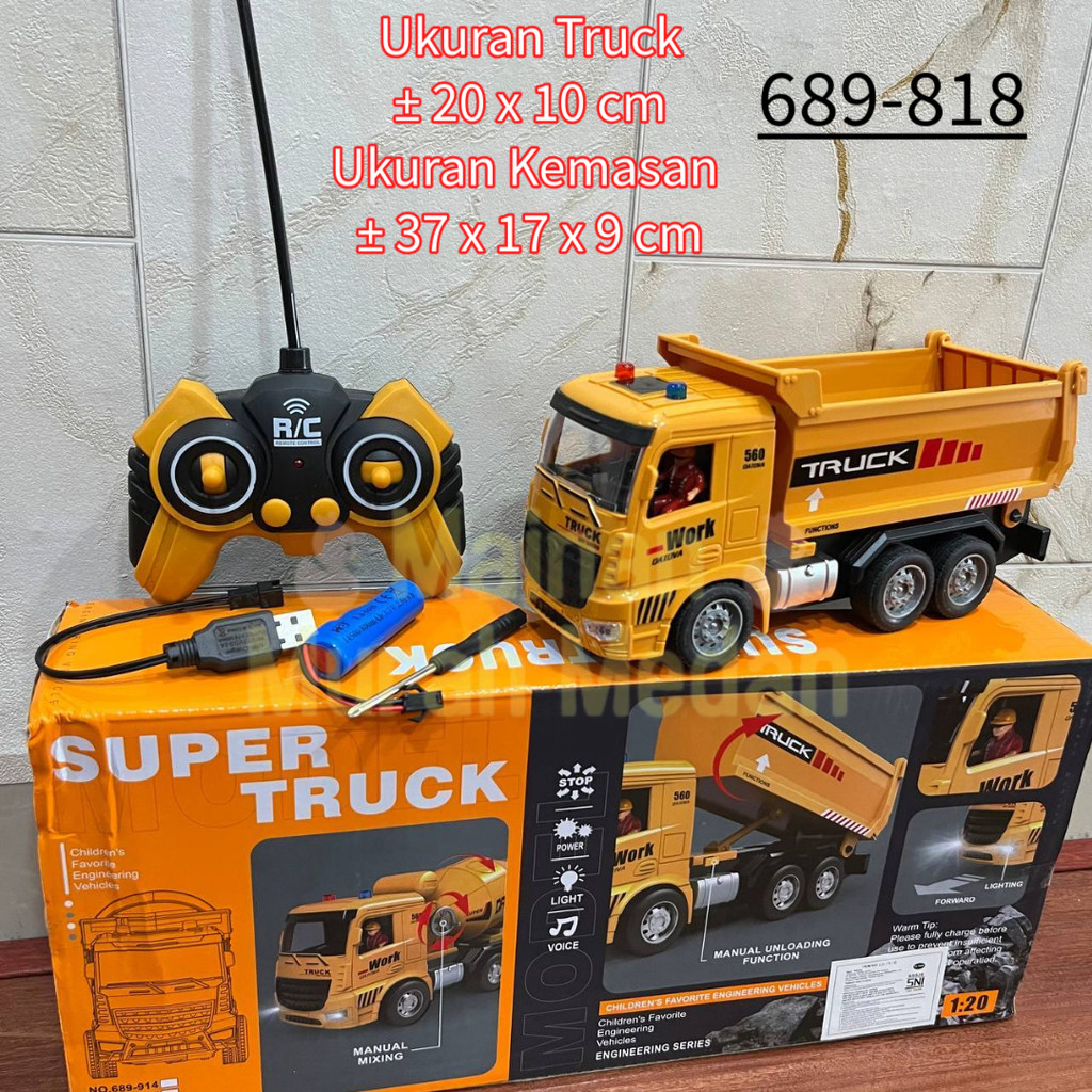 M3 - PromoMainan RC Dump Truck Remote Control / RC Dump Truk Pasir / Remote Control Truk