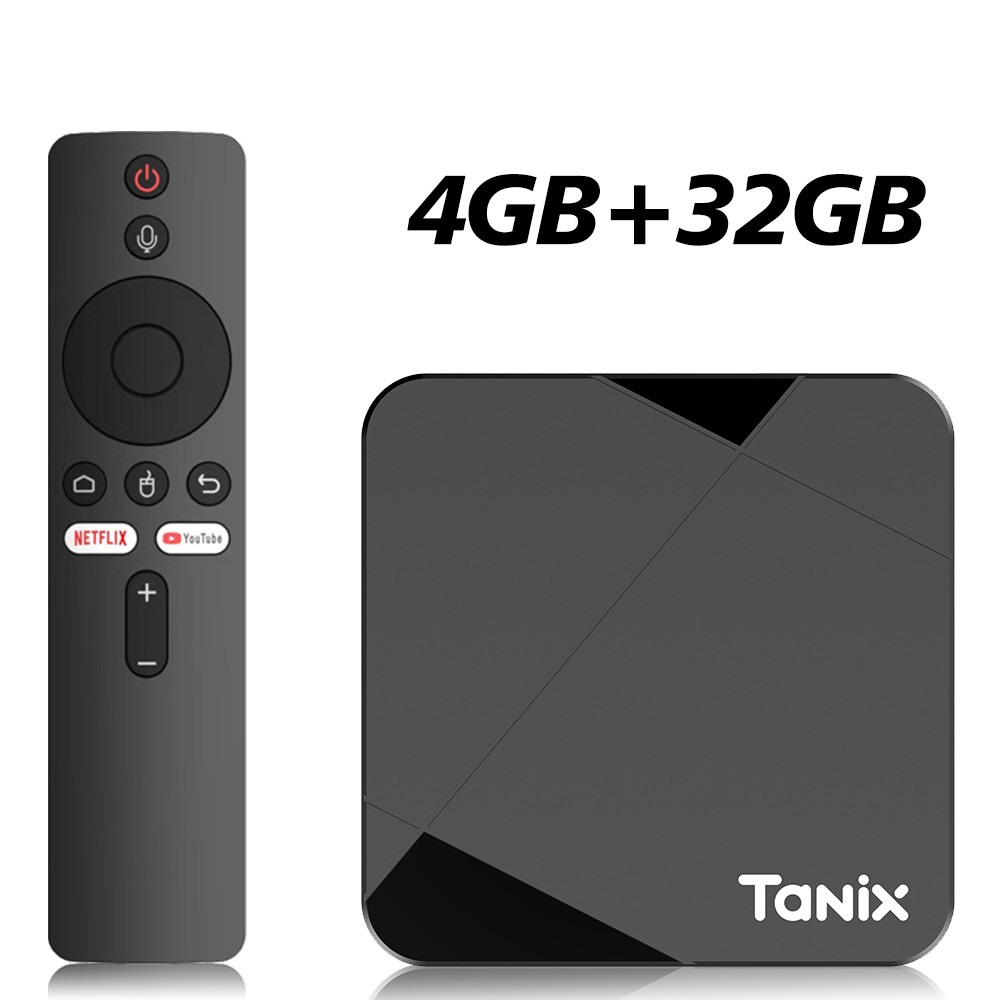 Original TANIX TX5 Amlogic S905Y5 Android14 4K Video LAN Wifi6 BT5.0 Voice Assistant Remote Control 