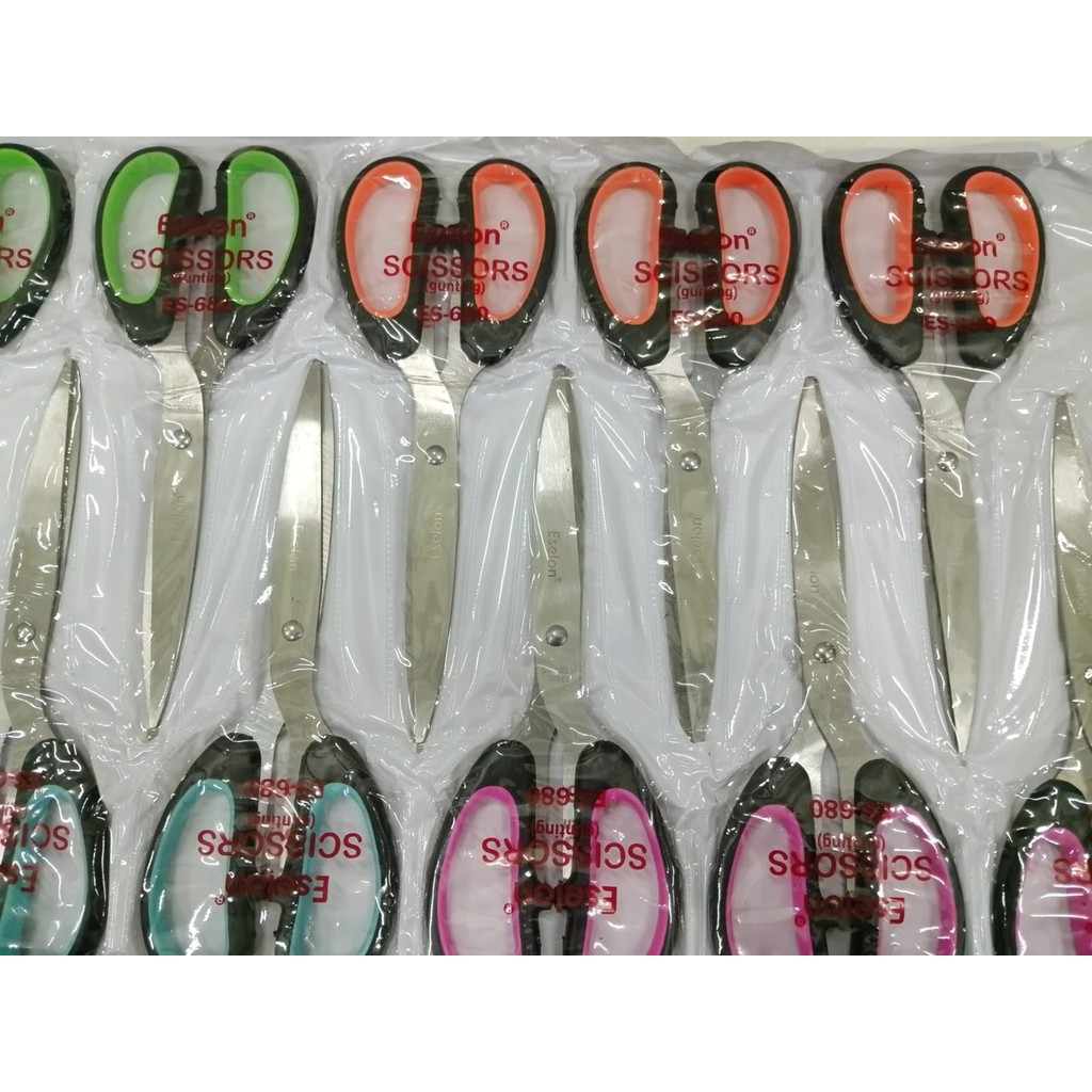 

*AJS* (1 Renteng isi 12pcs) GUNTING KERTAS / GUNTING OVAL / GUNTING RENTENG / GUNTING ESELON MURAH