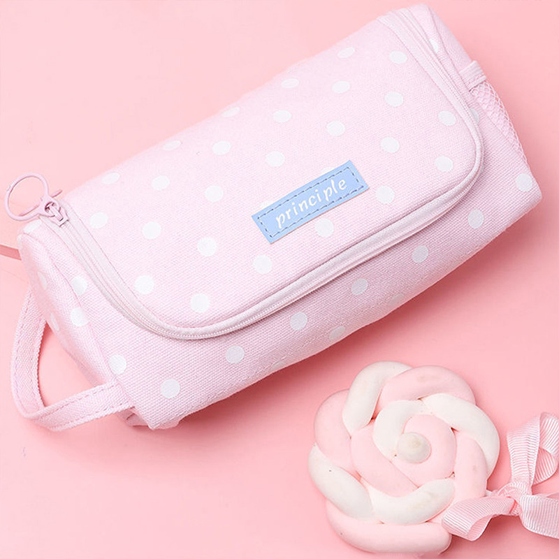 

1Pc Pencil Case School Supplies Multi Layer Large Student Pen Kawaii Storage Bag Pen Pencil Bag Office School Cute Stationery