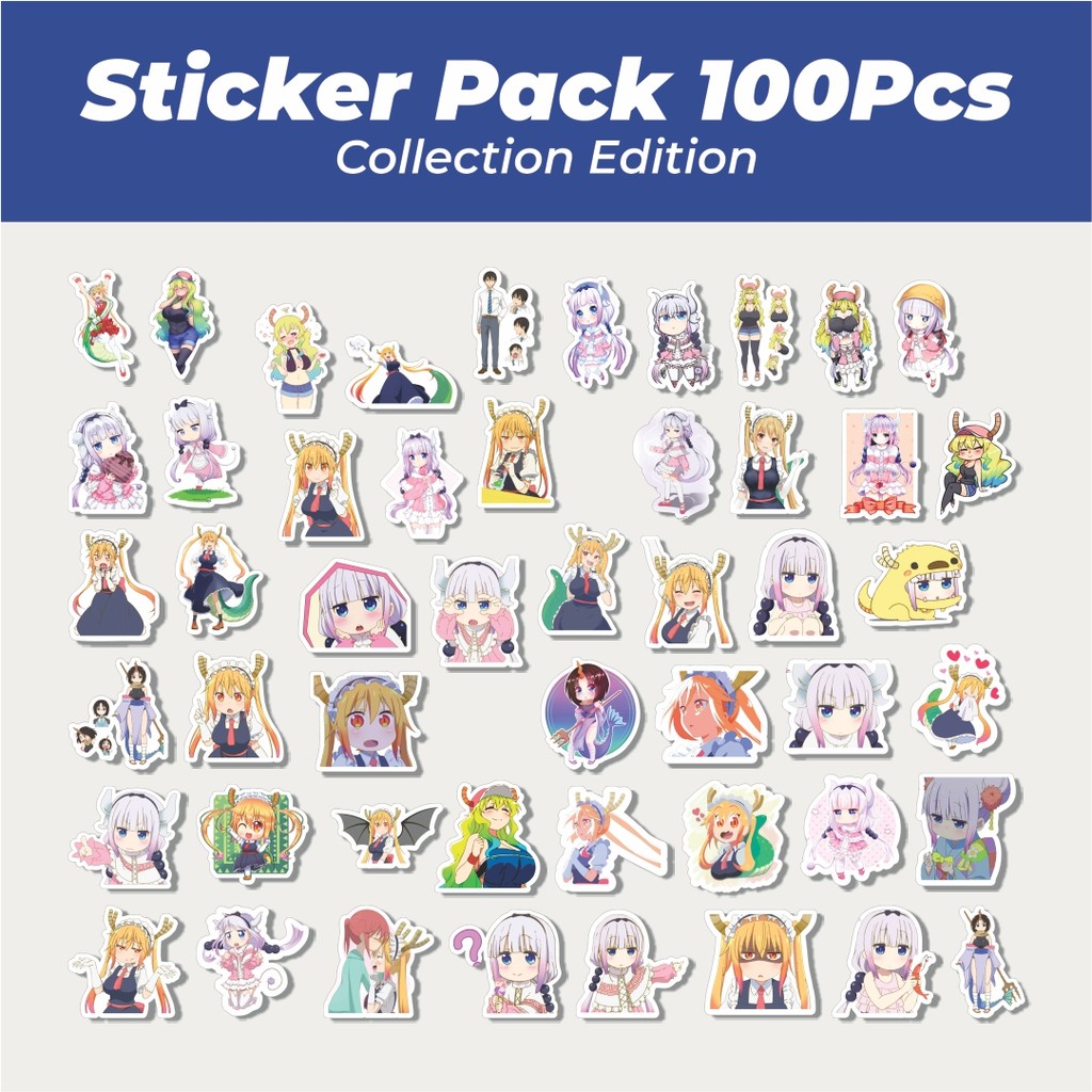 

Hot Stiker Anime Series Miss Kobayashi's Dragon Maid Karakter Mix 1 Lucu Anti Air Stikers Berperekat Waterproof Sticker Decal Buat Motor Helm Buku Journal Koper Casing HP Laptop Botol Minum