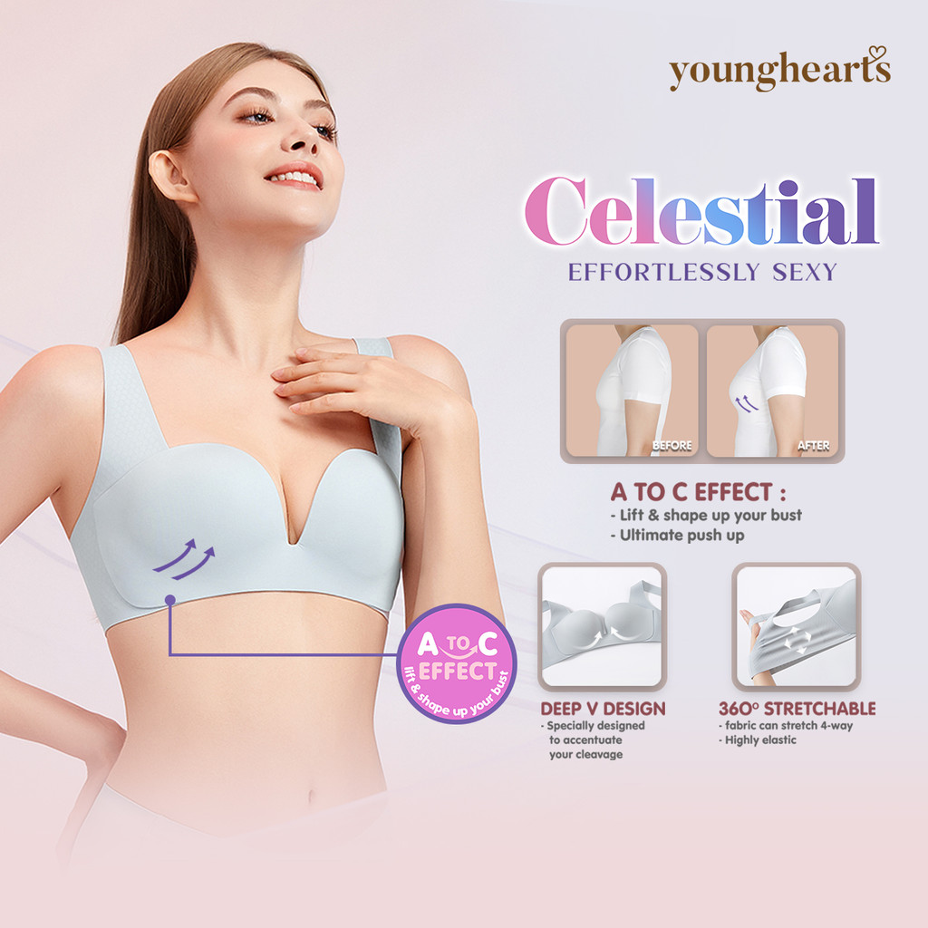 Young Hearts Bra Celestial Wireless Push Up Y23-20248V