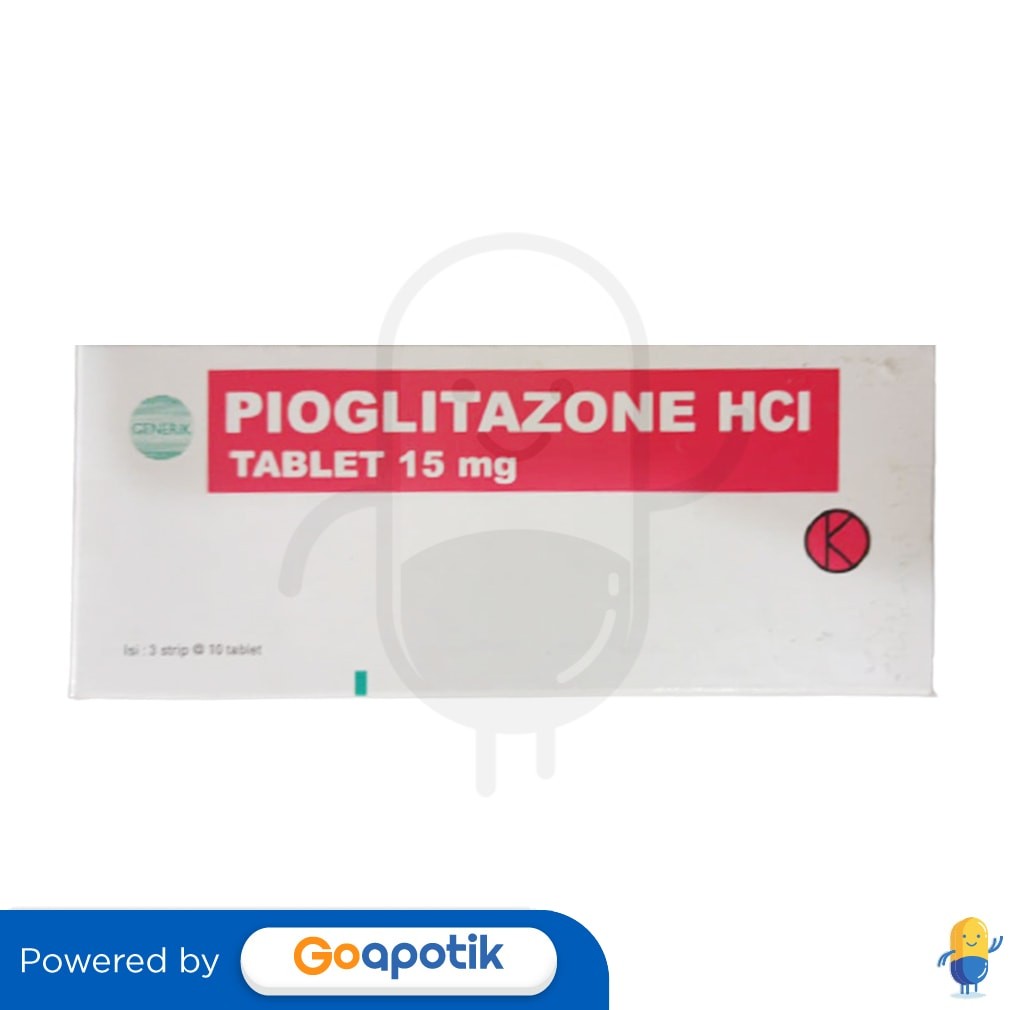 Pioglitazone Hcl Mahakam 15 Mg Box 30 Tablet