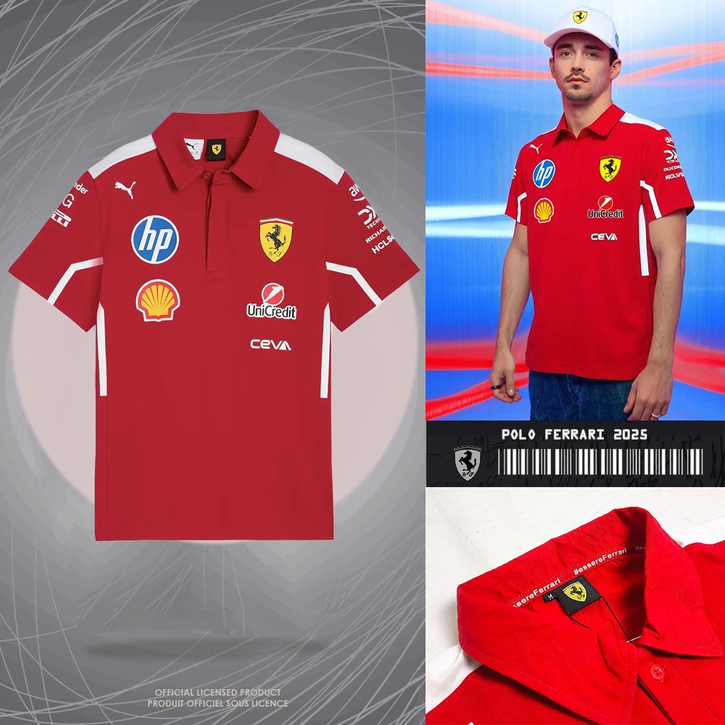 XOPIURTZY Kaos Ferrari Pria balap lengan pendek grade original premium