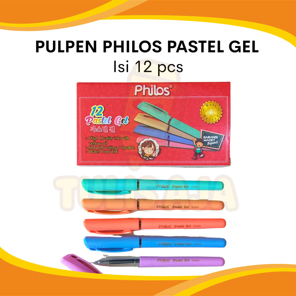 

PULPEN GEL PHILOS PASTEL GEL BEST SELLER