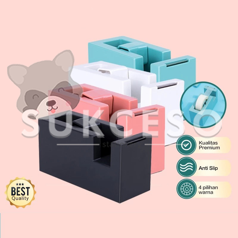 

DELI Tape Cutter Dispenser Mini NS121 - Pemotong Isolasi Kecil