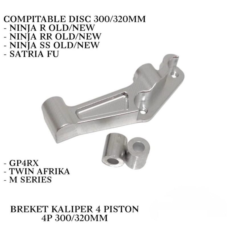 Breket Kaliper Afrika PNP GP4RX 4P 4 Piston 300MM 320MM Kaliper Twin Afrika M Series Ninja R RR SS O