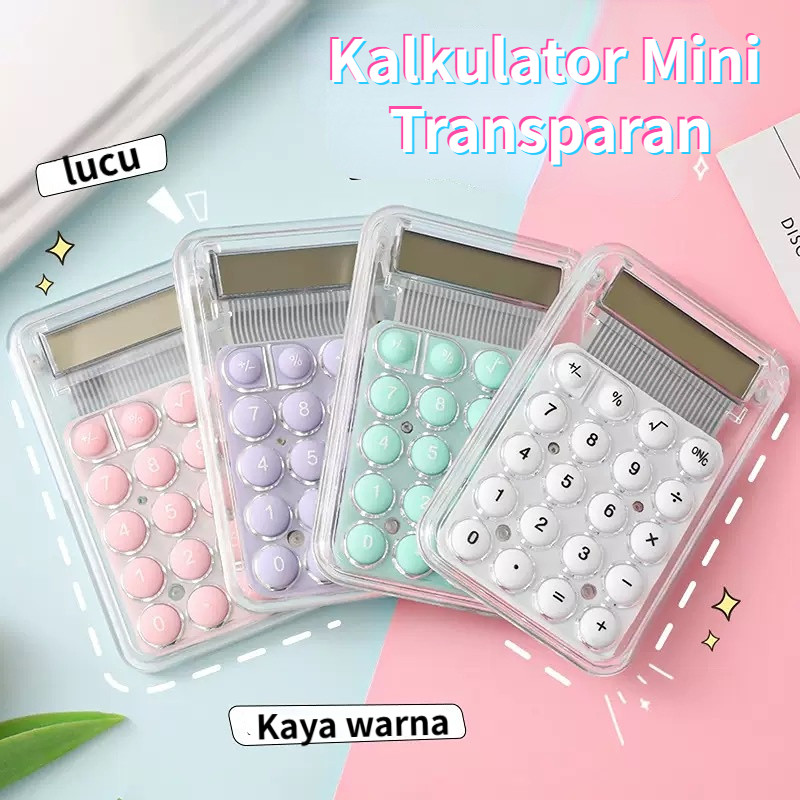 

Kalkulator Mini Transparan 8 Digit, Desain Lucu dan Portabel, Cocok untuk Anak-anak dan Dewasa