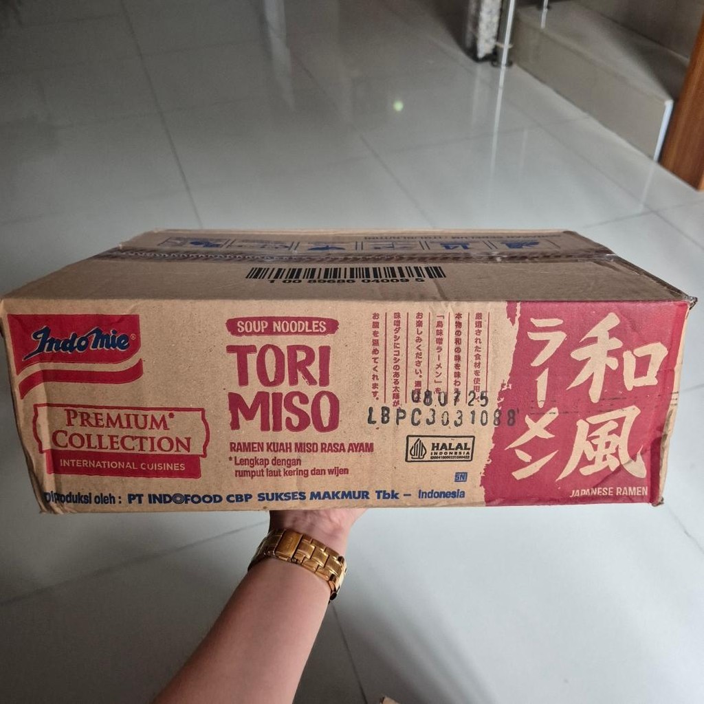 

Indomie mie instant premium ramen kuah rasa JAPANESE TORI MISO torimiso ( 1 dus 20 pcs )