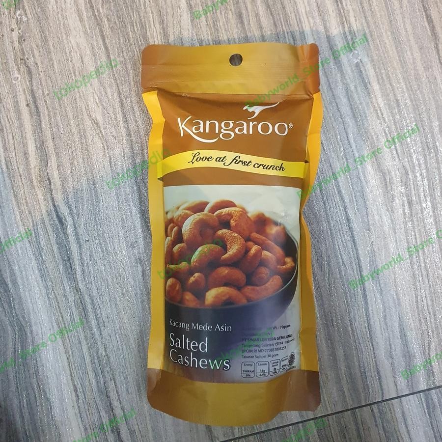 

Kangaroo Kacang Mede Asin SALTED CASHEW 70gr