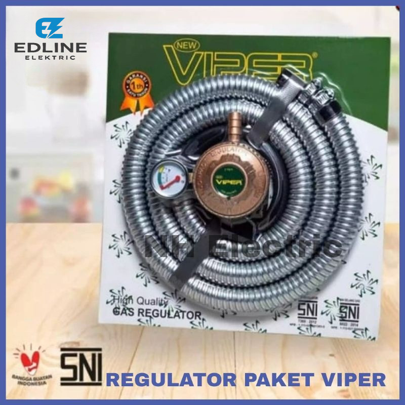Regulator Gas & Selang Viper Regulator Gas Paket Viper - Regulator Gas Komplit Viper