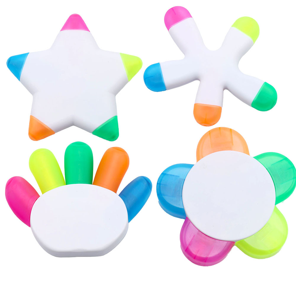 

Cute Creative Kawaii Finger Star Marker Pens Stationery Graffiti Paint Highlighter Pen