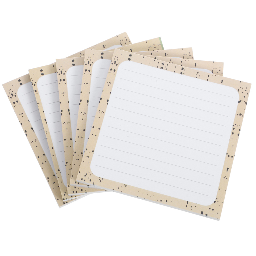 

5 Books Memo Notepads Small Index Card Paper Cream Blue N Times Posted Office Writing Pad Record Notebook Speech Cards