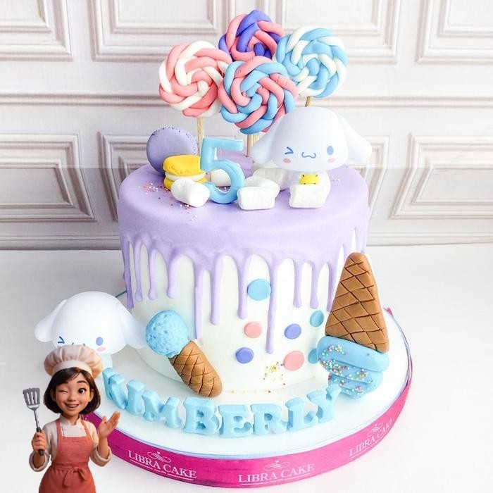 

Kue Ulang Tahun/Birthday Cake/Kue Ultah Tema Cinnamoroll/Cinnamoroll Cake/Kue Birthday jakarta Catering Malang DMT