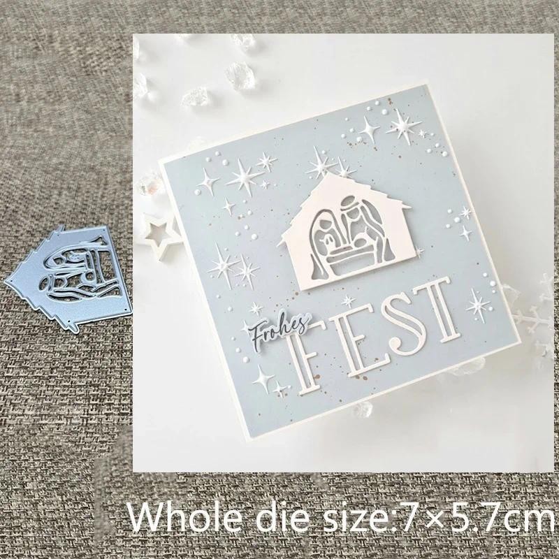 

XLDesign Craft Metal stencil mold Cutting Die Little nativity scene scrapbook die cut Album Paper Card Craft Embossing