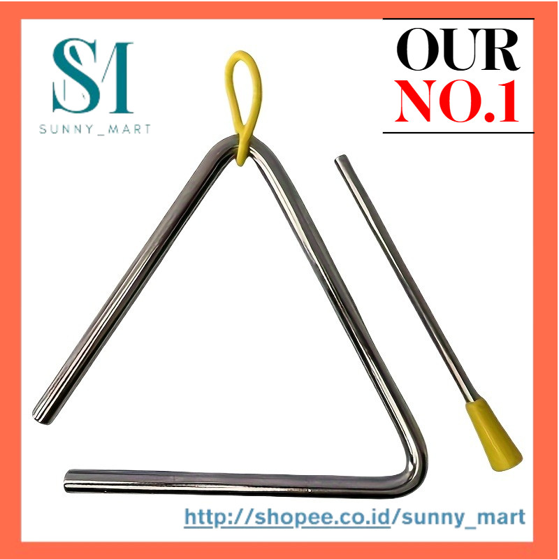 1pc Triangle Iron Instrument, Stainless Steel Triangle Bell, Percussion Musical Instrument for Teach