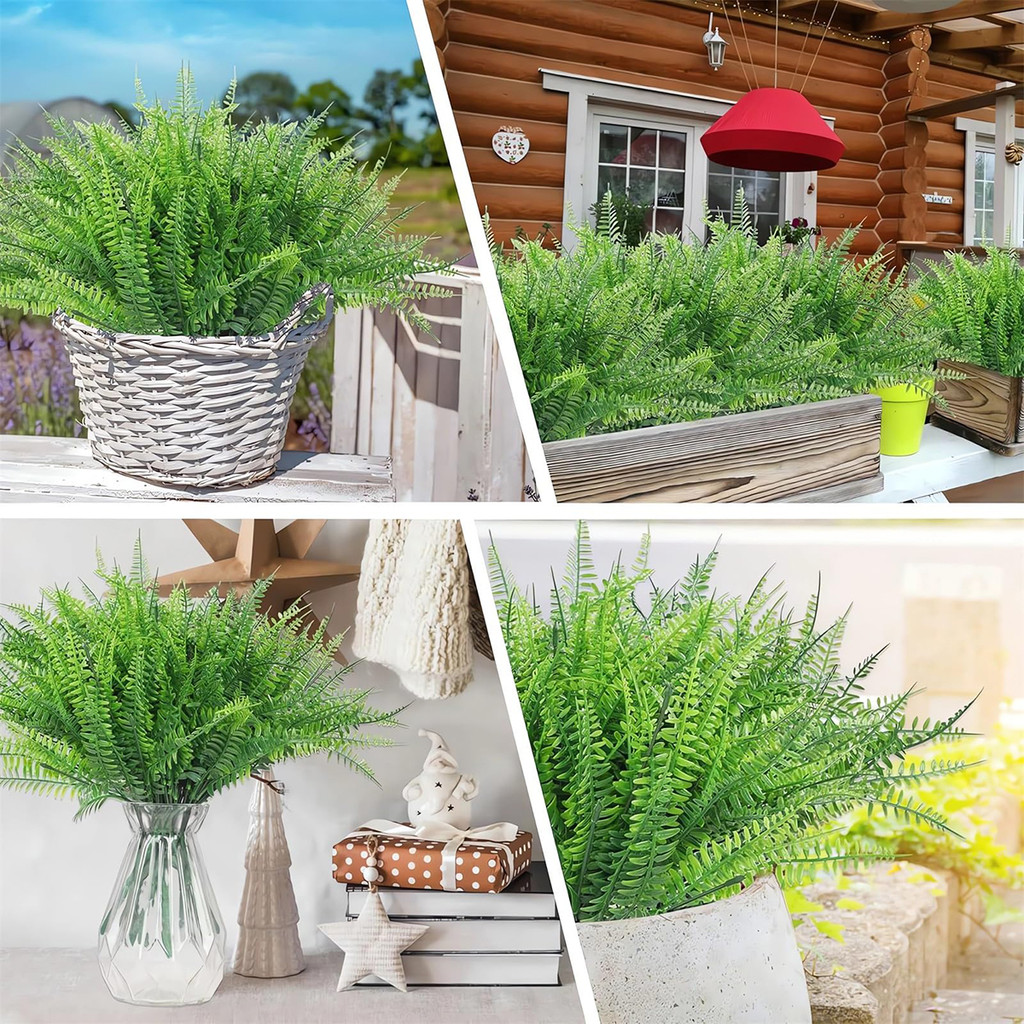 UV Resistant And Realistic Artificial Fern Plant-2024 New Artificial Boston Fern Outdoor Simulation 