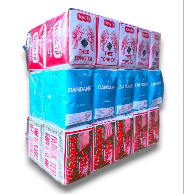 

paket teh ( gopek / dndg biru / tongtji super 40grm ) ( PERSLOP )
