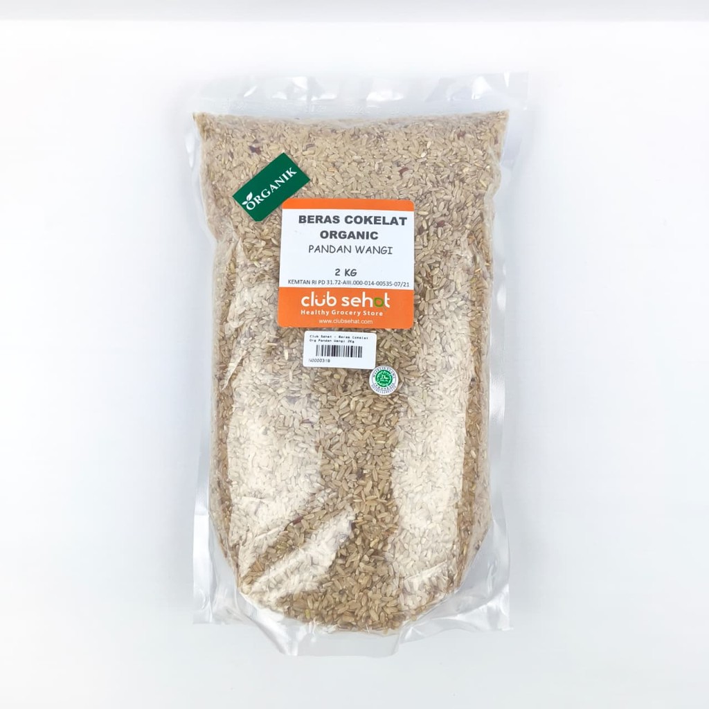 

Club Sehat Beras Cokelat Organic Pandan Wangi 2Kg