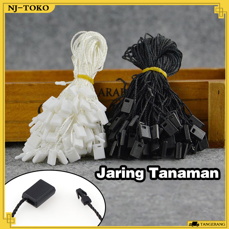 

1000PCS Tali Hang Tag Nylon / Hang Tag Rope / Tali Label Pakaian / Tali Hangtag Bahan Benang / Tag Rope Hitam & Putih Murah