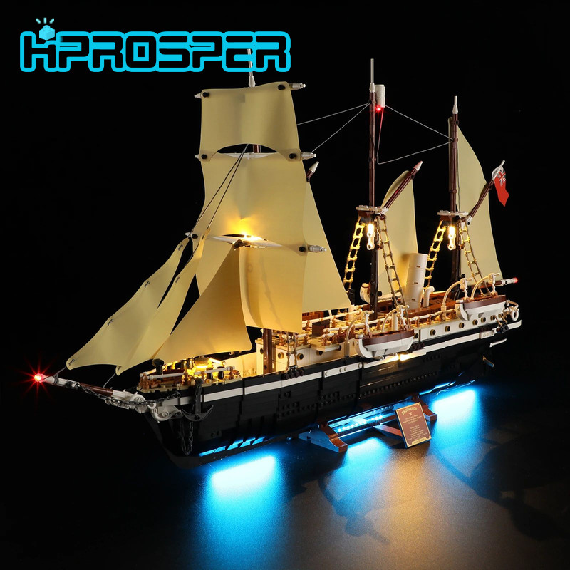 

Hprosper 5V LED Light Kit for 10335 Icons The Endurance Ship Decorative Lamp With Battery Box(Not Include Building Blocks)