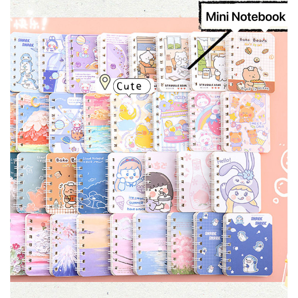 

Notebook Mini A7 Buku Kecil Catatan Scrapbook Mini Buku Notes Kecil Alat Tulis Sekolah acak 1 buah