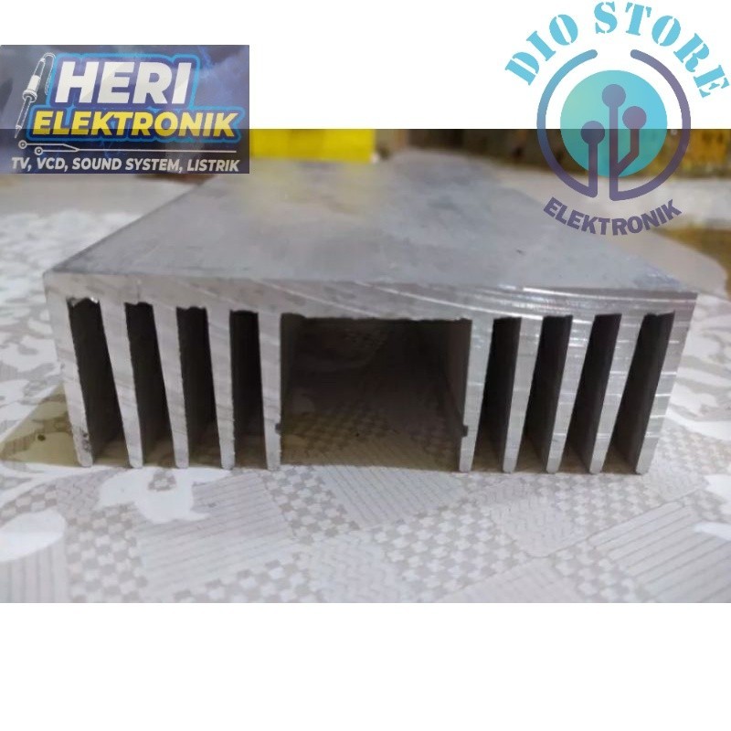 Heatsink / pendingin 10 sirip 20cm Tebal 6mm