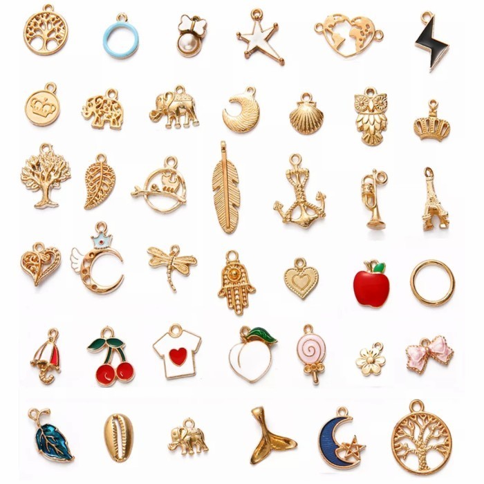 

[[ K23 - BEST SELLER Enamel Charm Bandul Liontin Bahan Aksesoris Anting Gelang Kalung DIY ]]