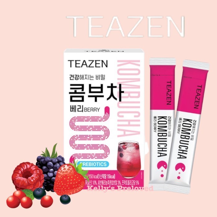 

TEAZEN KOMBUCHA BERRY | HEALTHY PREBIOTIC TEA 50 GR (10 STICKS)