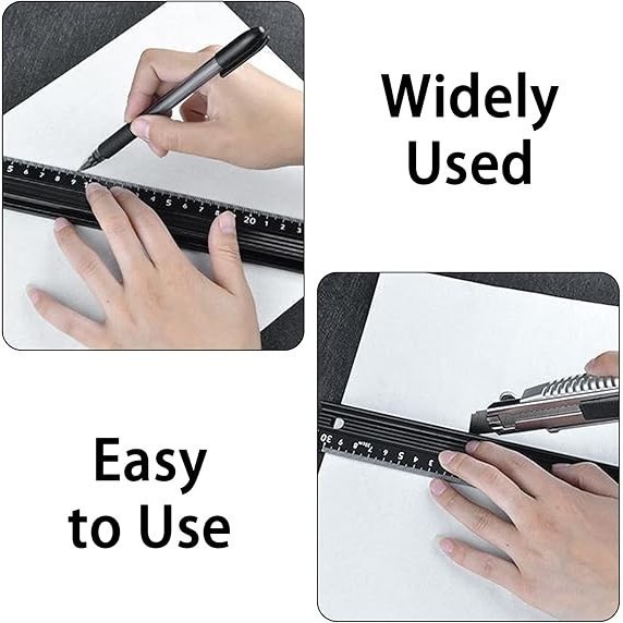 

Promo Penggaris Lurus Multifungsi Straight Cutting Ruler Anti Slip Untuk Pengerjaan Aluminum Alloy
