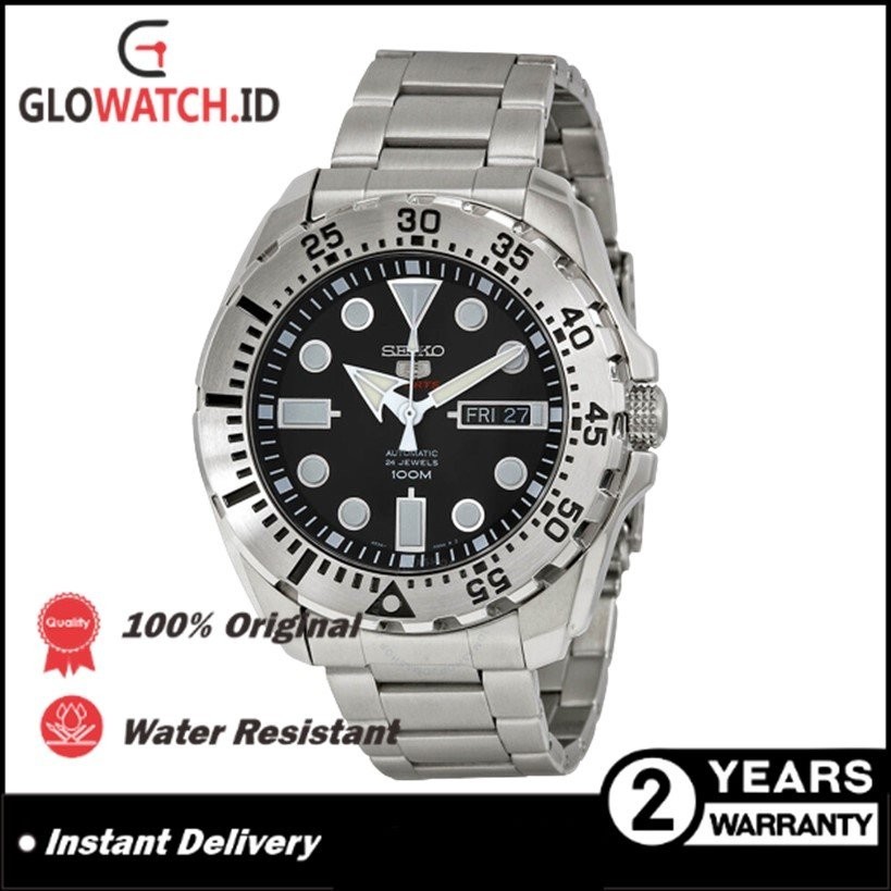 Jam Tangan Pria Seiko SRP599J1 5 Sports Automatic 24 Jewels Black Dial Original (Garansi 2 tahun) / 