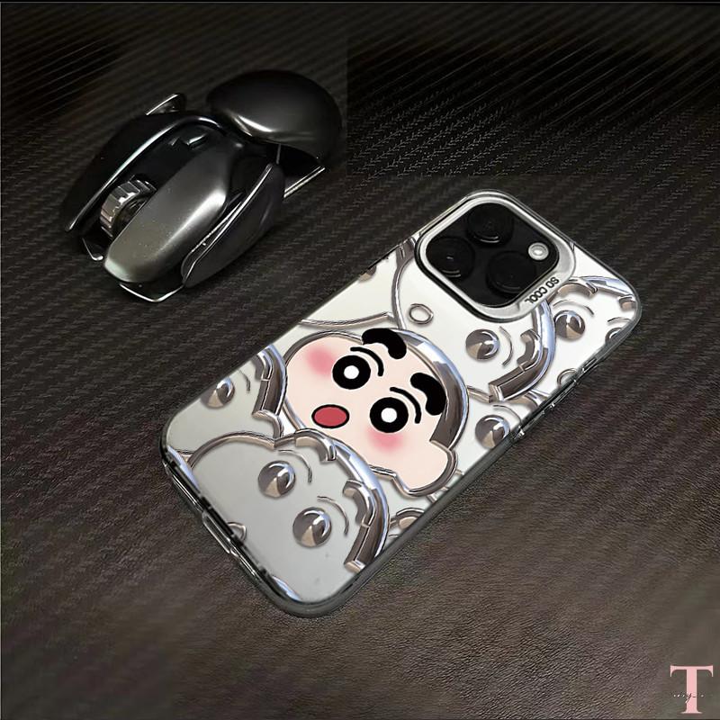 Casing hp ponsel IMD anti jatuh pola Crayon Shin-Chan terlaris cocok untuk IPhone 15 15 Pro 15 Pro M