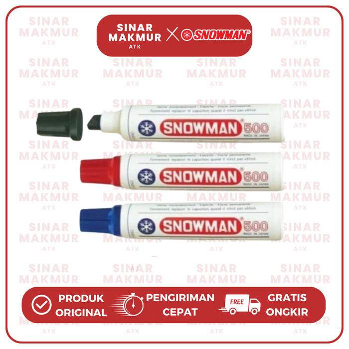 

Permanent Marker/Spidol Permanen Jumbo 500 Snowman (Pcs)