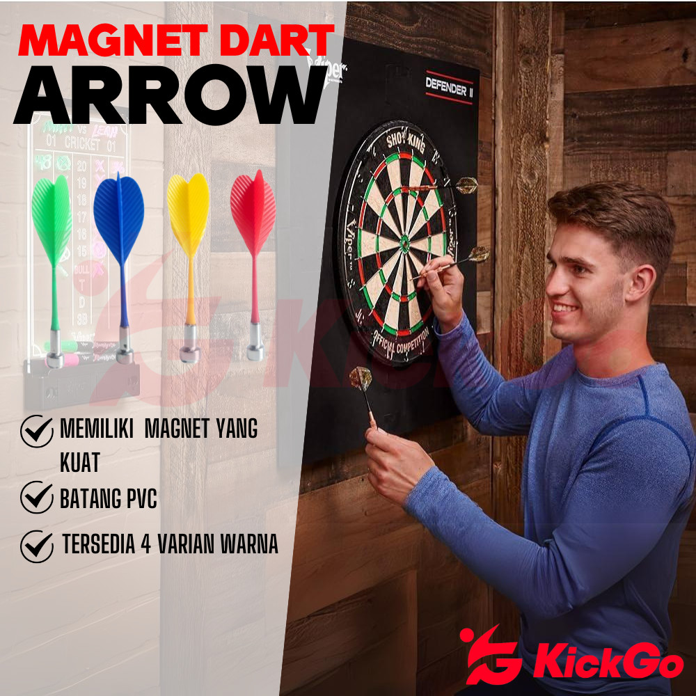 KickGo Anak Panah Magnetik Dart Board Game Magnet Dart Arrow