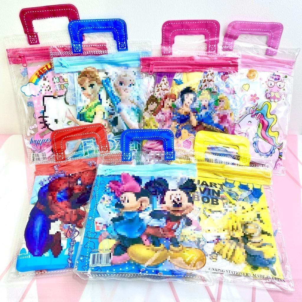 

ACEH.UNO 131119 Alat Tulis Set 6IN1 Stationery Set Lucu Karakter Kartun Perlengkapan Sekolah Anak-Anak TK Souvenir Ulang Tahun Anak Alat Tulis Birthday Souvenir Hampers 6 IN 1