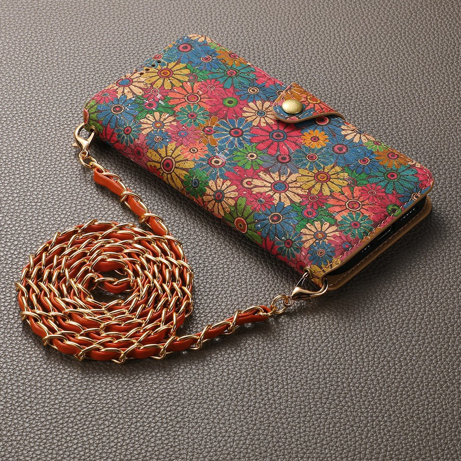 Retro Flower Flip Wallet Crossbody Lanyard Case For Samsung Galaxy S24 Ultra S23 Plus A22 A13 A54 A5