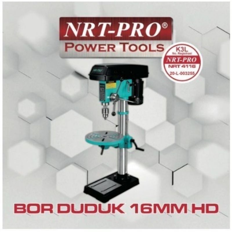 Mesin Bor Duduk 16 mm NRT PRO / NRT - PRO 16mm Bench Drill Heavy Duty