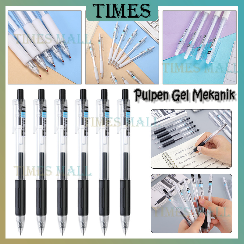 

Pena Polos Mechanical Stationary/Pulpen 0.5mm Hitam And Putih/Pulpen Gel Tinta Hitam And Putih /Pulpen Mekanik Pencet/Pulpen Gel Retractable Tinta Hitam 0.5mm/Pulpen Pencet