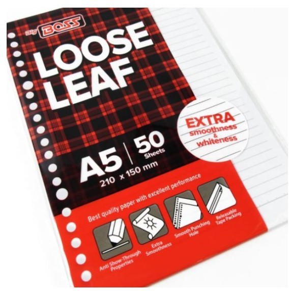 

Loose Leaf A5 isi 50 lembar GARIS BIG BOSS