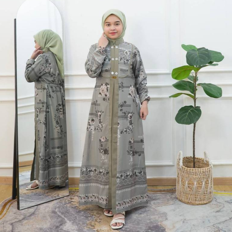 PRILLY BUSANA - Zirra Gamis Anak Couple Motif - Dress Lionil Rici - Kurung malay - Baju Malaysia