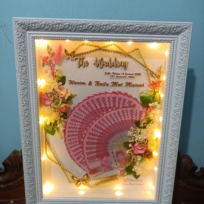 Mahar pernikahan simpel elegant - Mahar nikah putih kembang