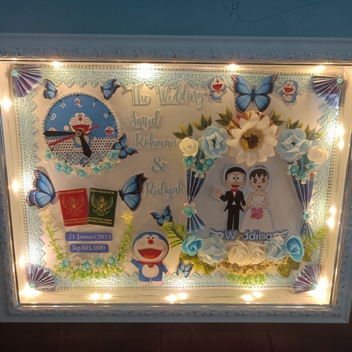 Mahar pernikahan Doraemon cantik - Mahar seserahan lucu mewah