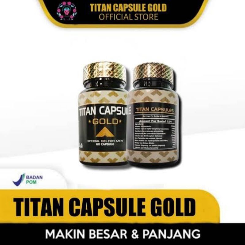 Titan Kapsul Gold Capsule Asli Original 100% Pembesar Vital Pria Ampuh PermanenFree shipping