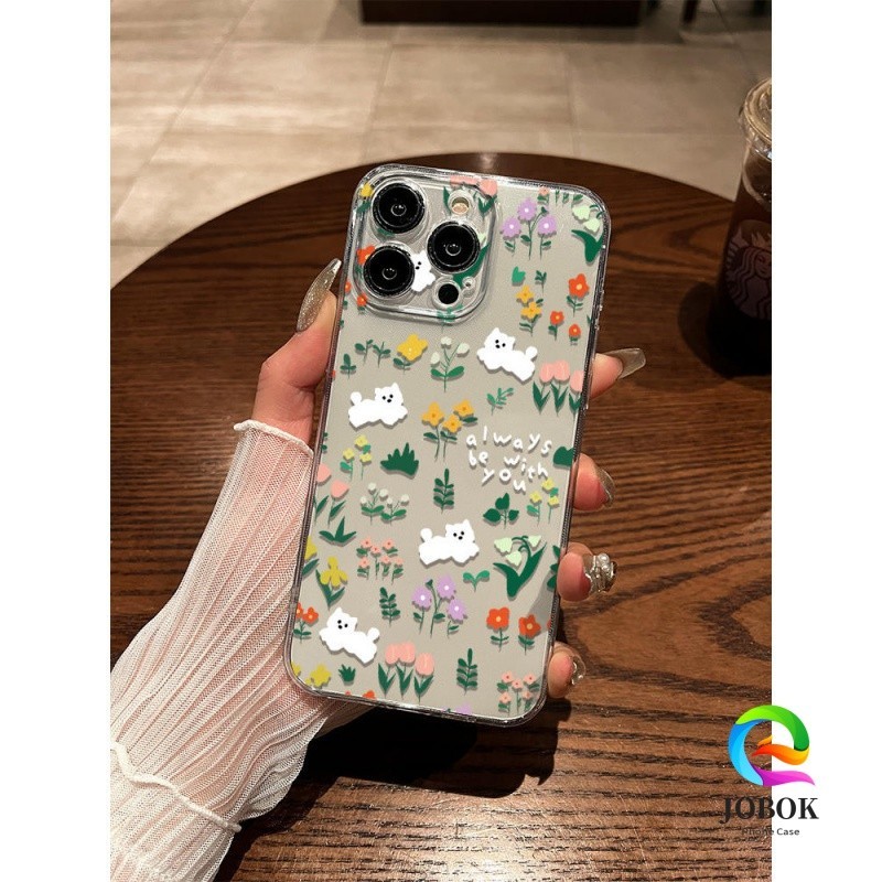 Casing Iphone Aesthetic Lucu Imut  Case Bening Clear Case Iphone 13 12 11 PRO MAX 14 15 PLUS XS XR 6