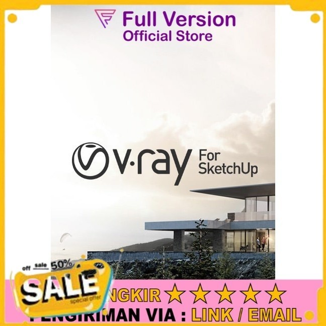 Beli 2 Gratis 1 VRAY V-Ray Next 4 For Sketchup 2015-2019 Full Version . Full Lifetime . Full Activat