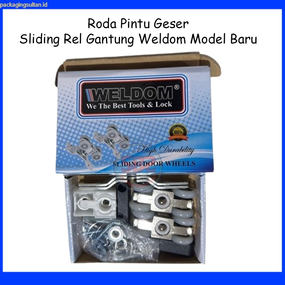 WELDOM Roda Pintu Sliding MODEL BARU - Roda Pintu Geser Roda Pintu Sleding Roda Rel Pintu Geser WELD