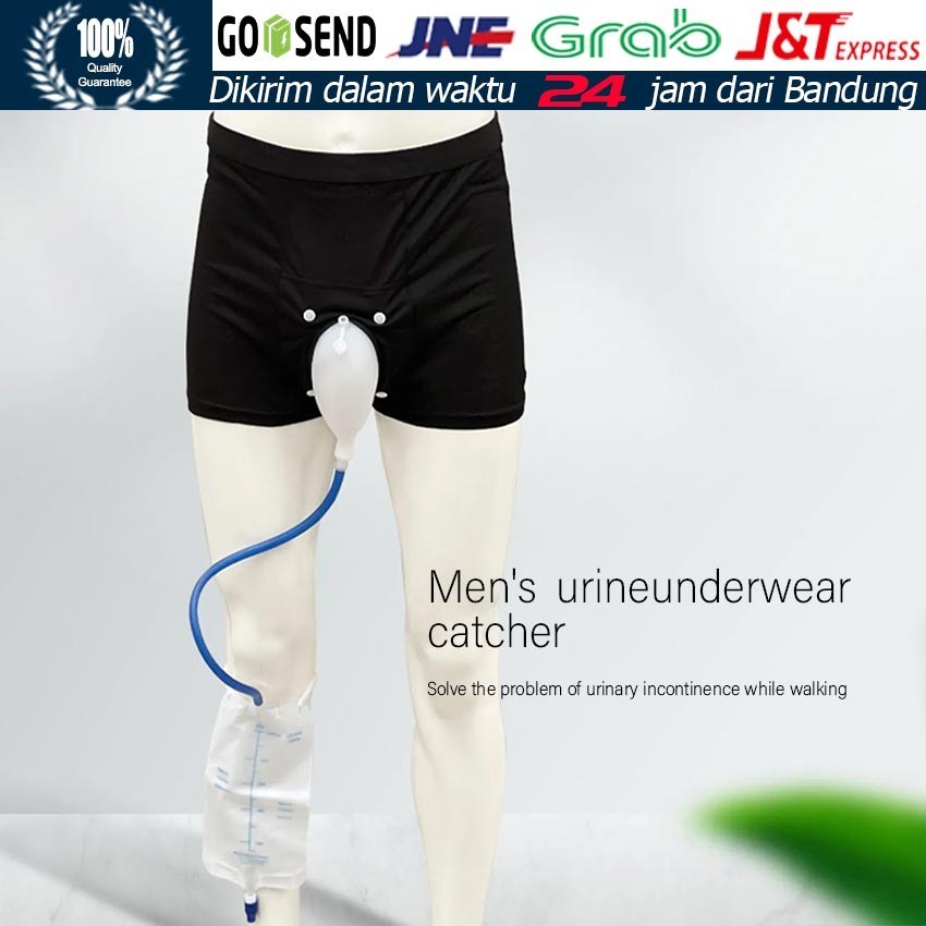 M/L Urine bag / Urinoir Khusus Pria Silikon / Berdiri Berjalan Urinoir Tempat Tidur / Pria Tas Pengu