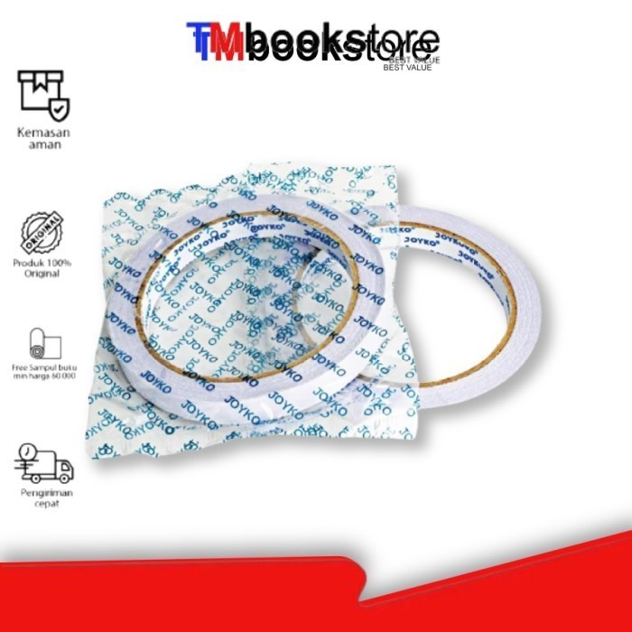 

DOUBLE TAPE 12MMX15YARDS JOYKO TMBOOKSTORE